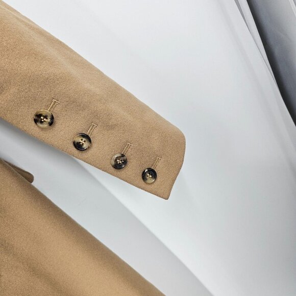 Rokh Coat $2200 Brown Wool Long Line Button Details Pockets Convertible Maxi 38 - Picture 11 of 11